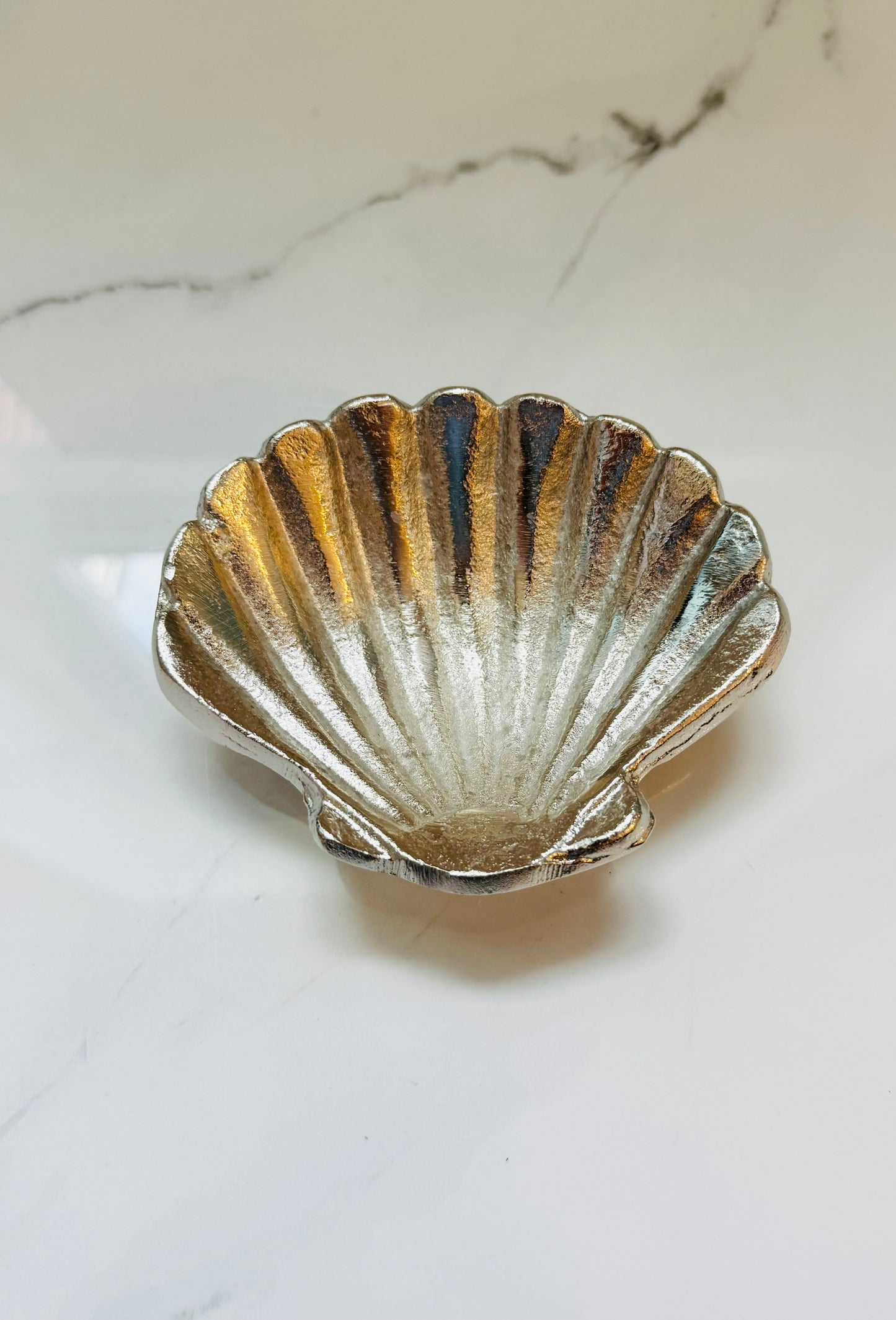 Silver Shell Tidbit Dish