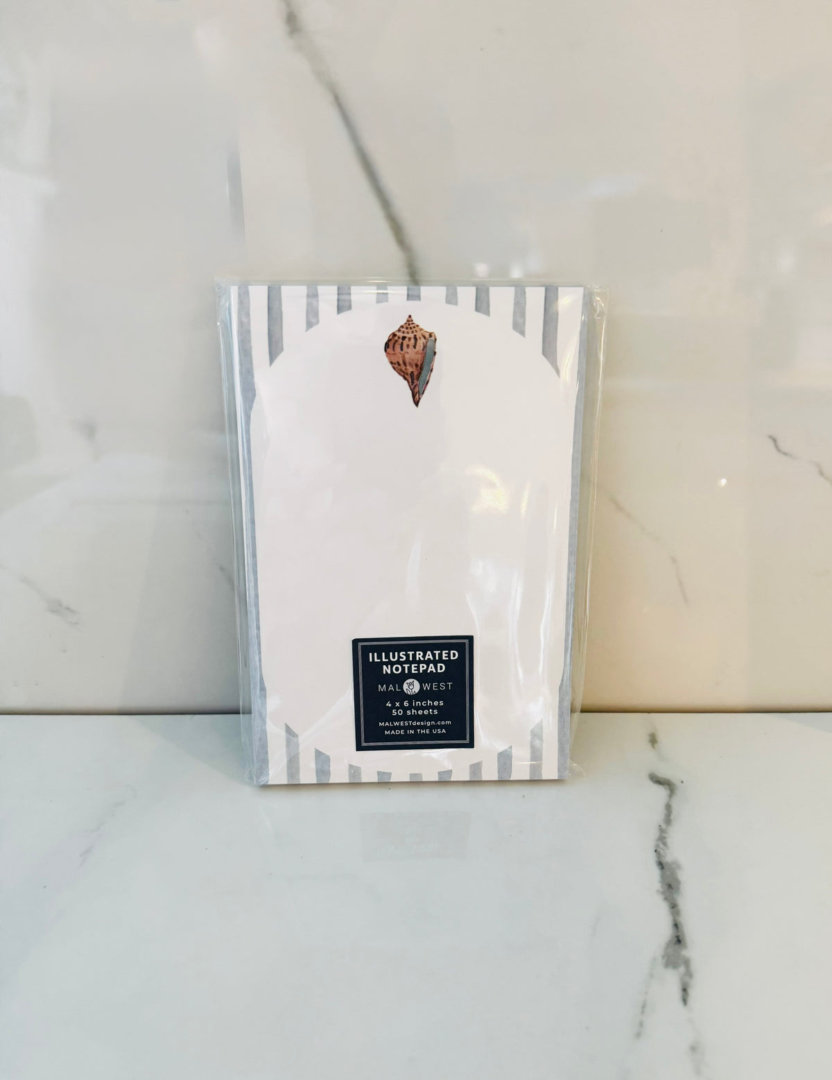 Watercolor Shell Notepad
