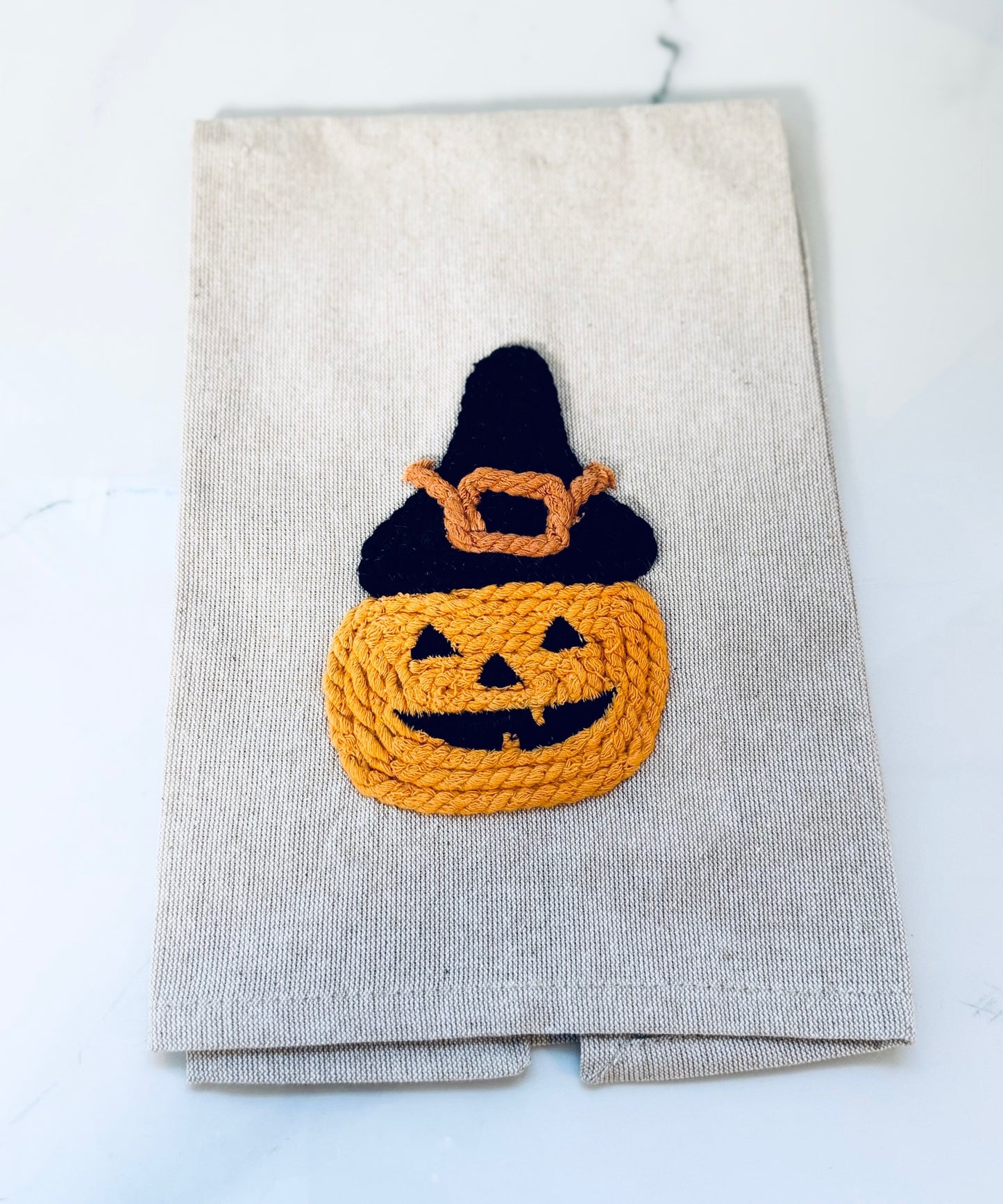 Pumpkin Halloween Glow in th Dark Rope Towel