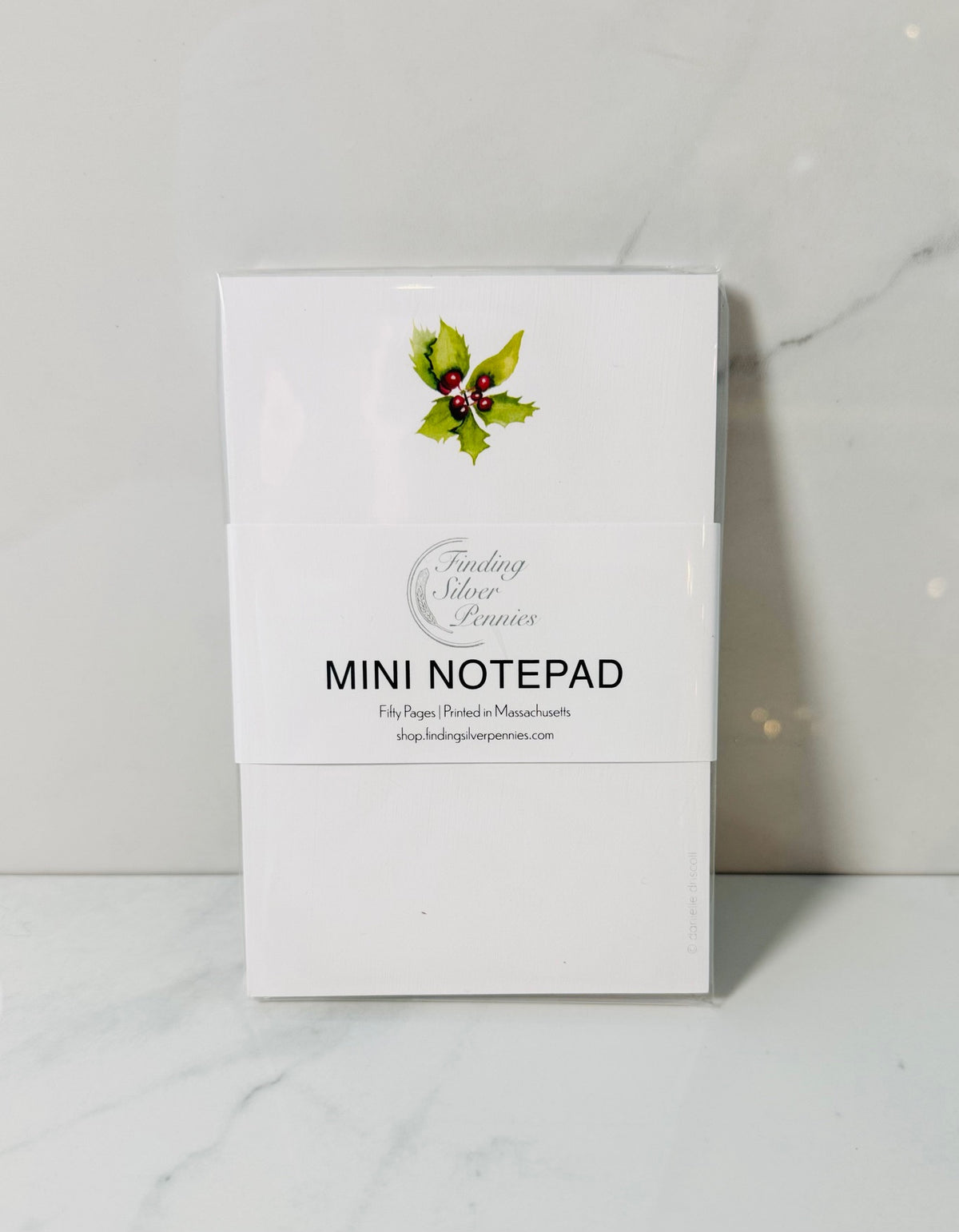 Holly Watercolor Mini Notepad