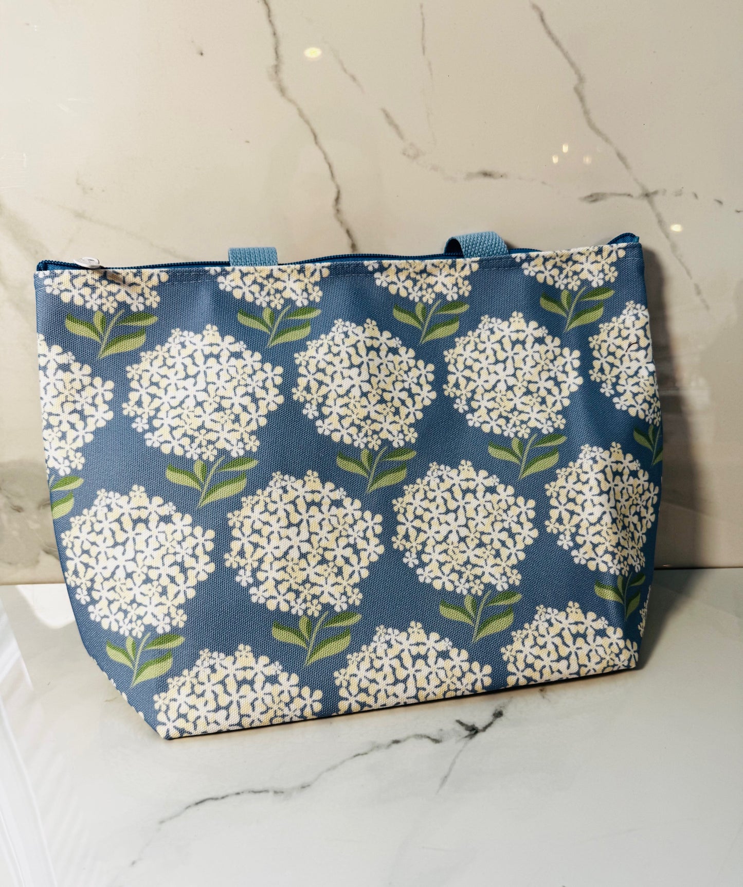 Blue Hydrangea Thermal Lunch Tote