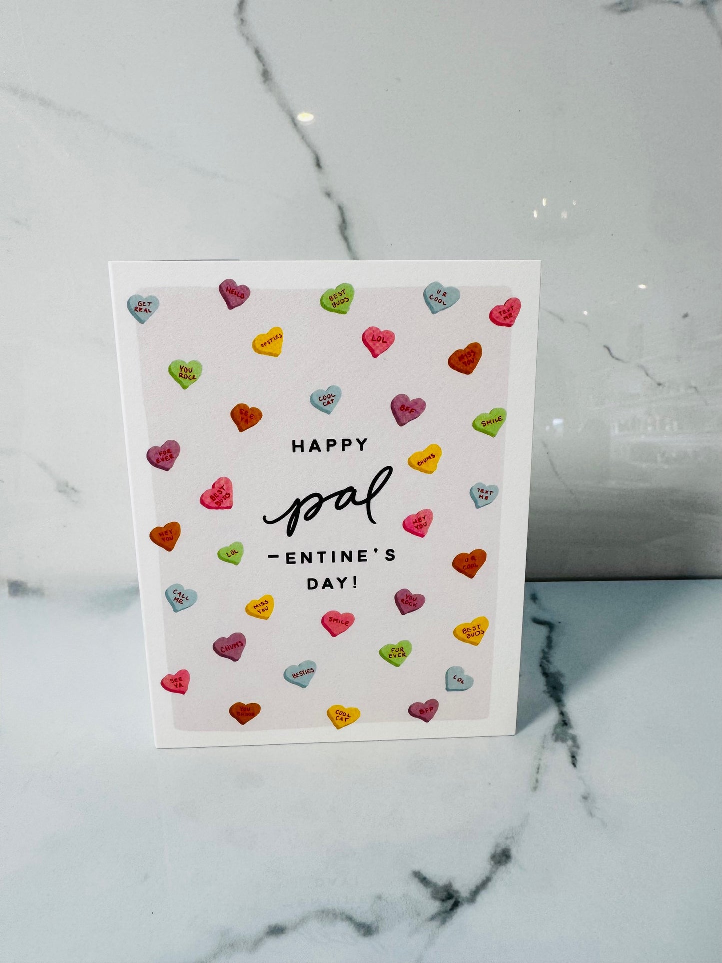 Pal-entines Hearts Card