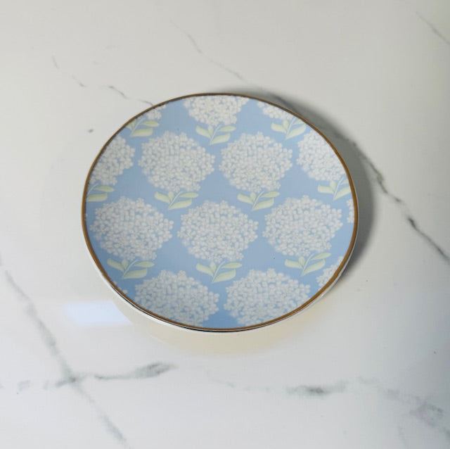 Blue and White Hydrangeas Trinket Tray
