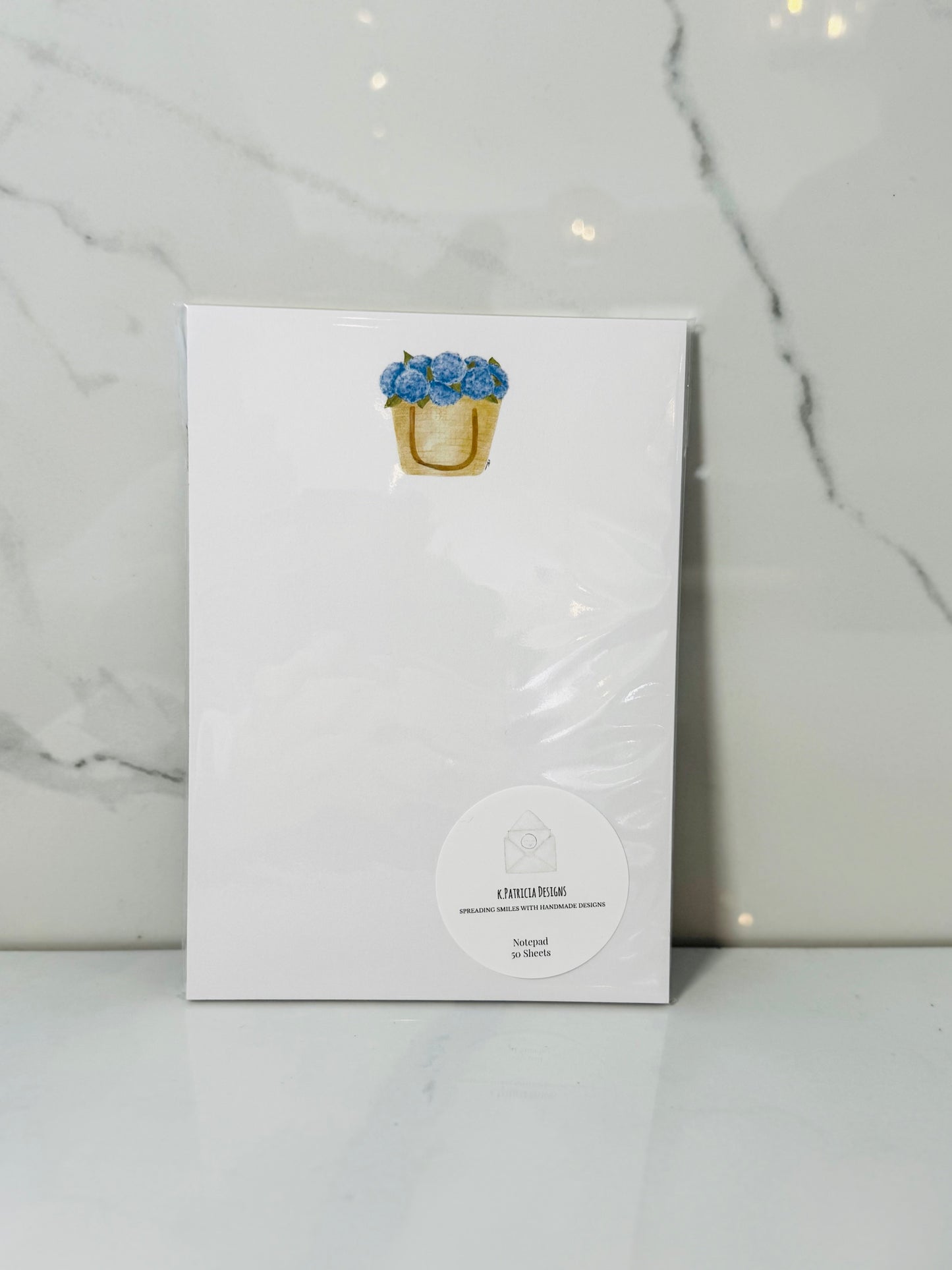 Blue Hydrangea Notepad