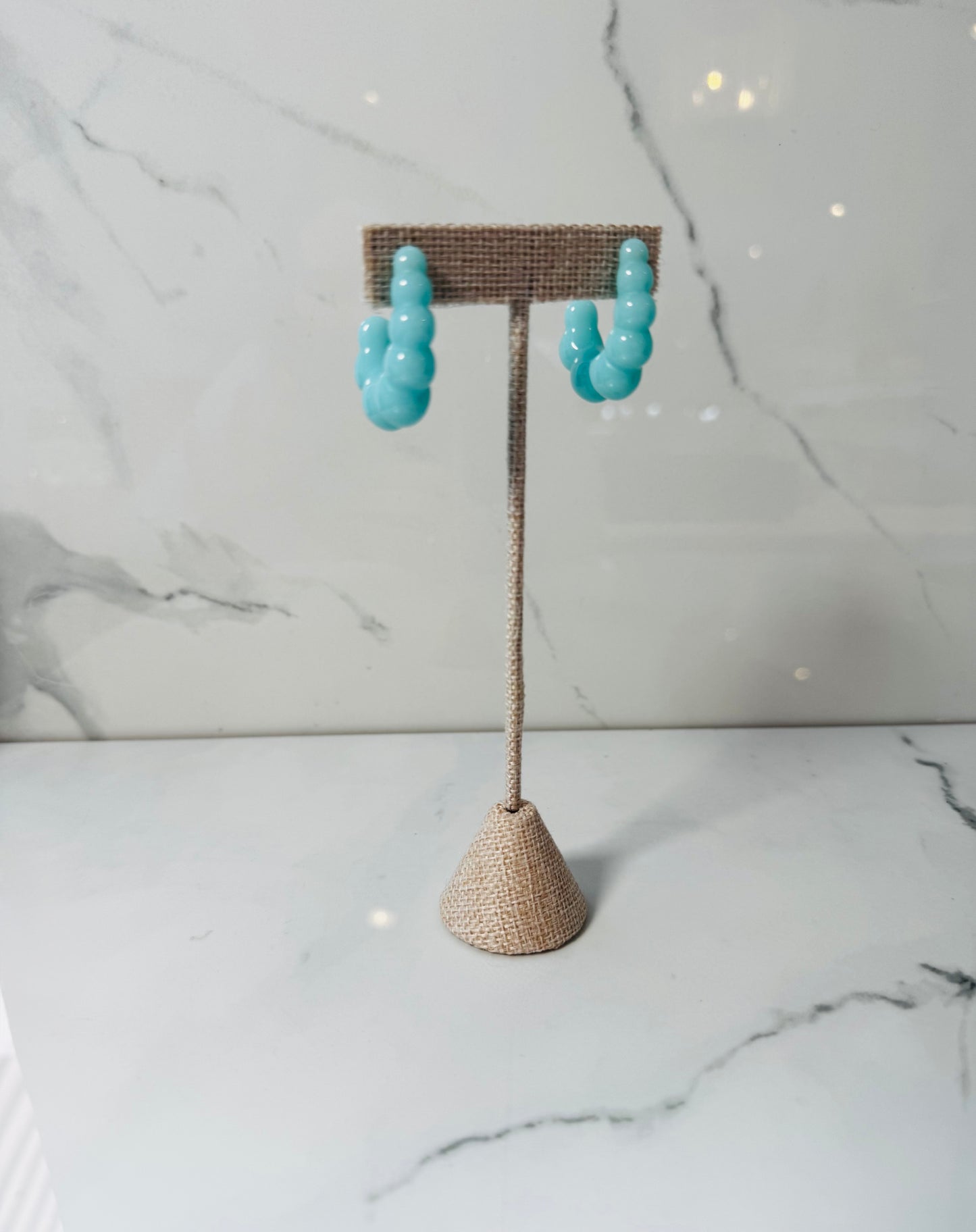 Turquoise Resin Earring