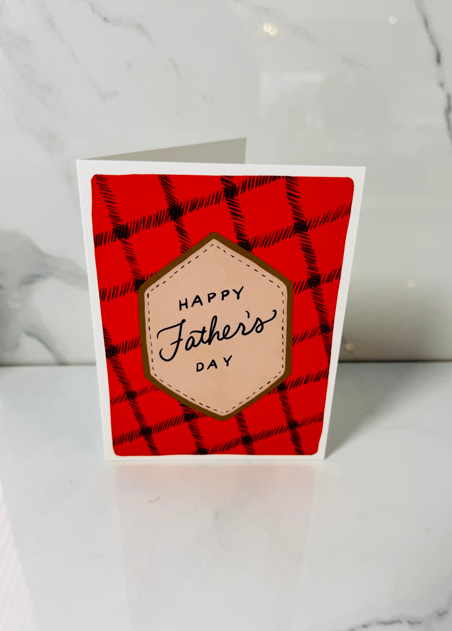 Buffalo Plaid Father's Day Card