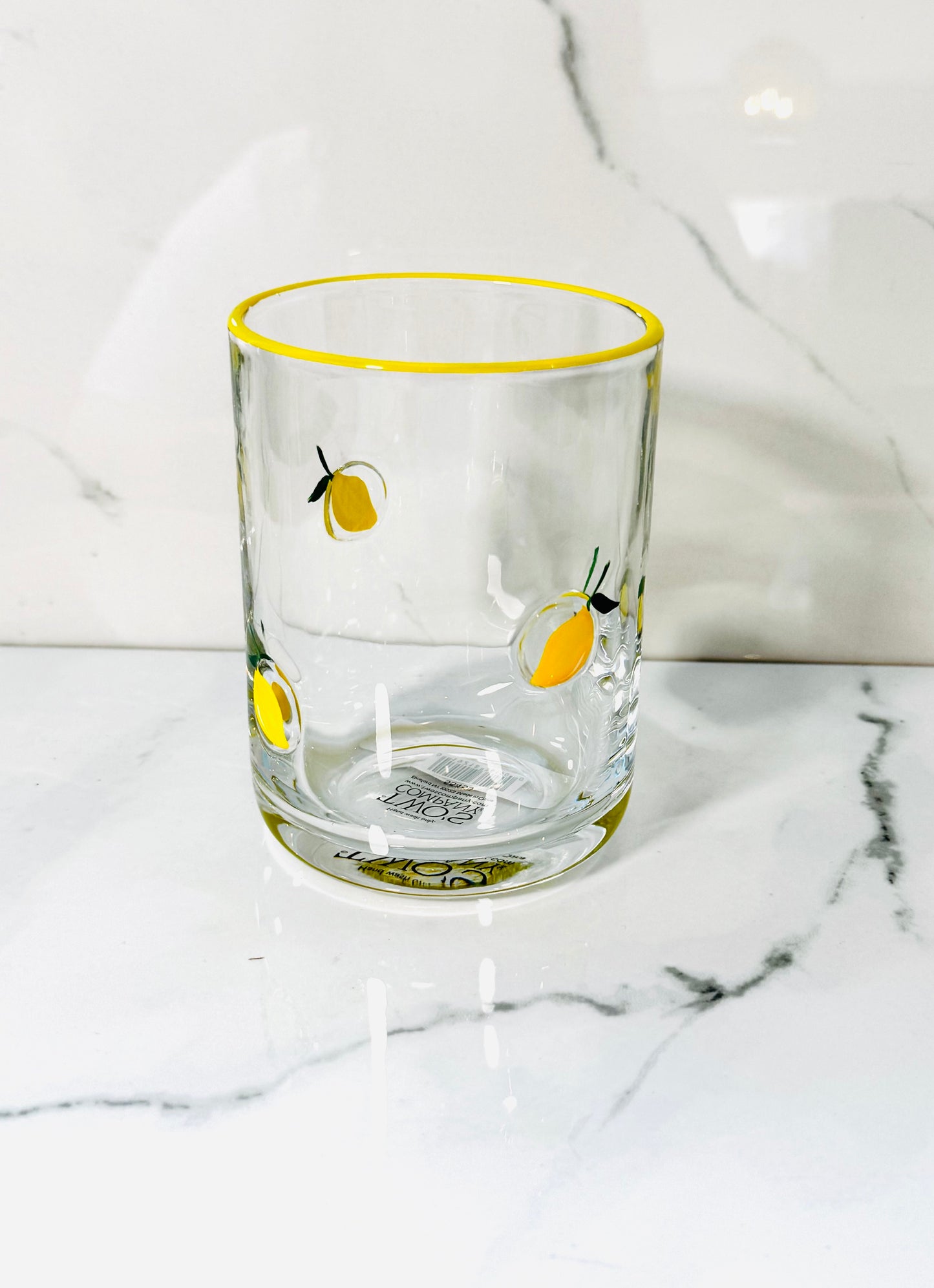 Lemon Double Old Fashioned Glass