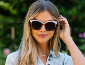 Mocha Tortoise and Cream Frenchy Polarized Sunglasses
