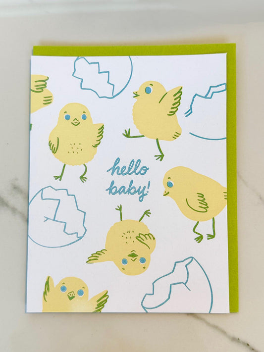 Chicks Baby Greeting Card