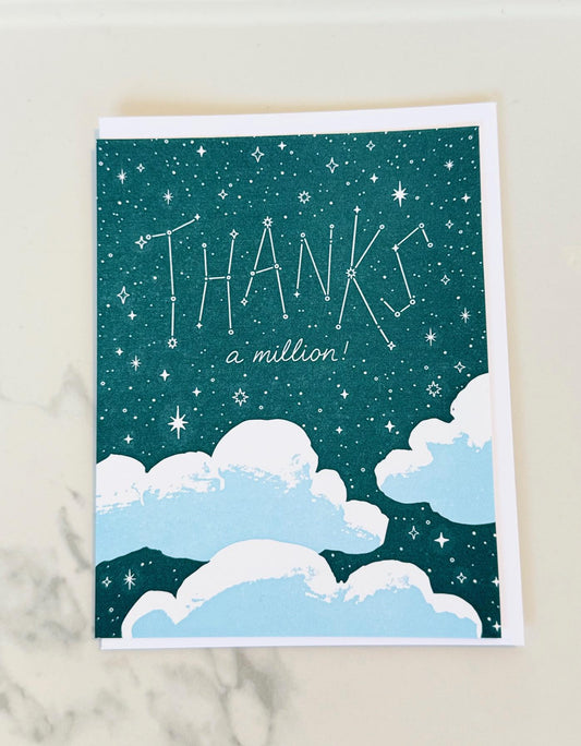 Constellation Thank You Greeting Card