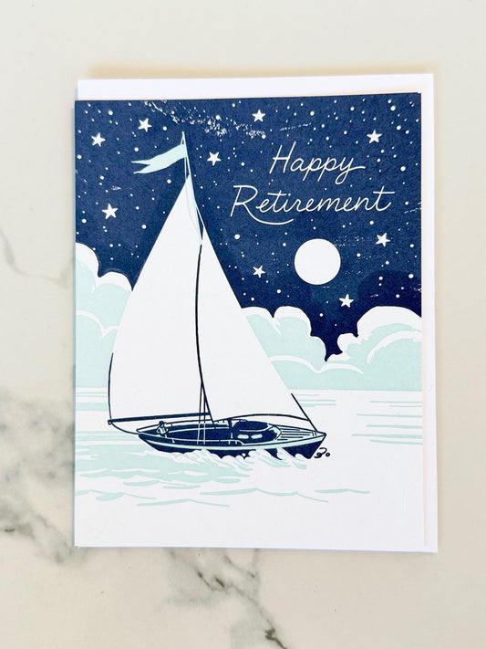 Sailboat Retirement Greeting Card