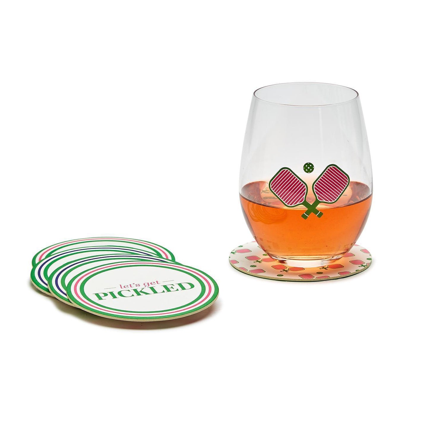 Pickleball Coaster Set