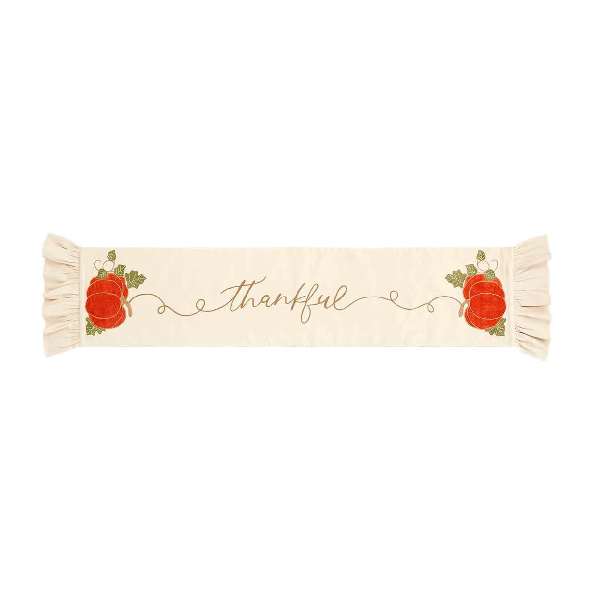 Thankful Pumpkin Table Runner