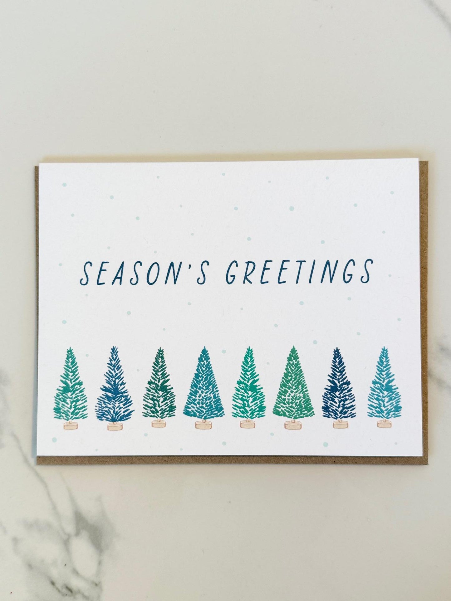 Pine Forest Holiday Greeting Card