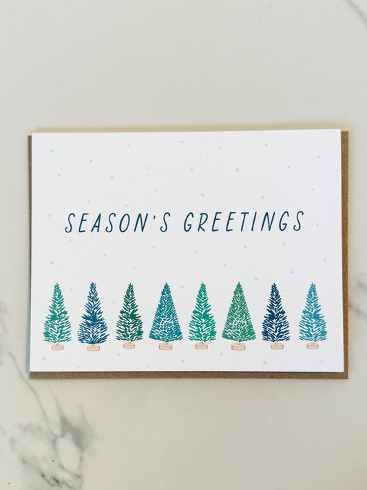 Pine Forest Holiday Greeting Card