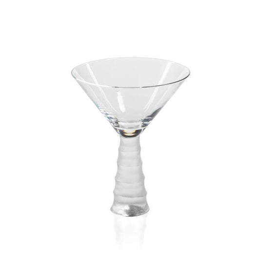 Frosted Stem Martini Glass