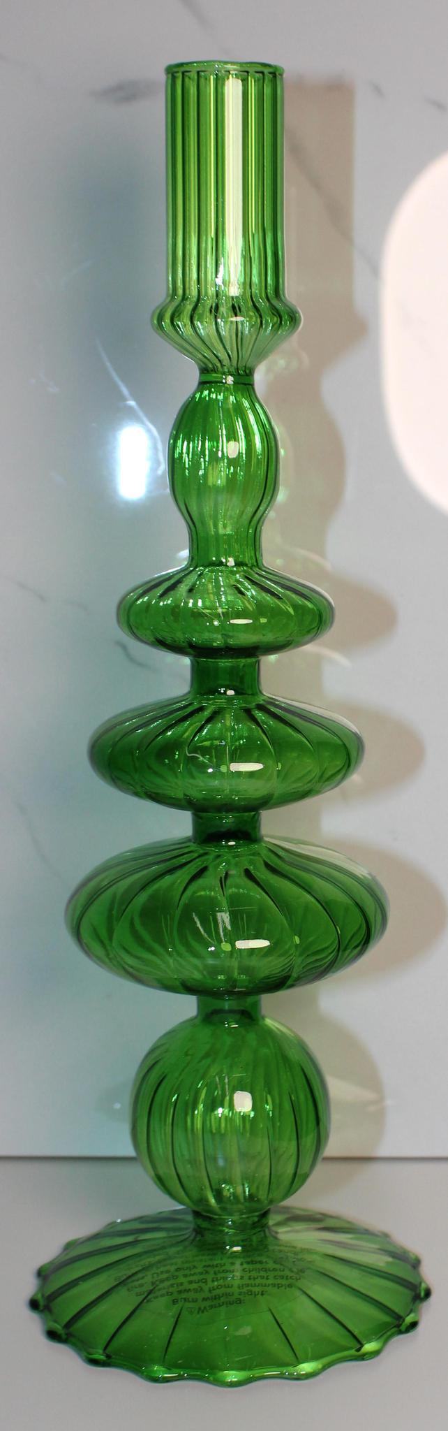 Glass Blown Candleholder