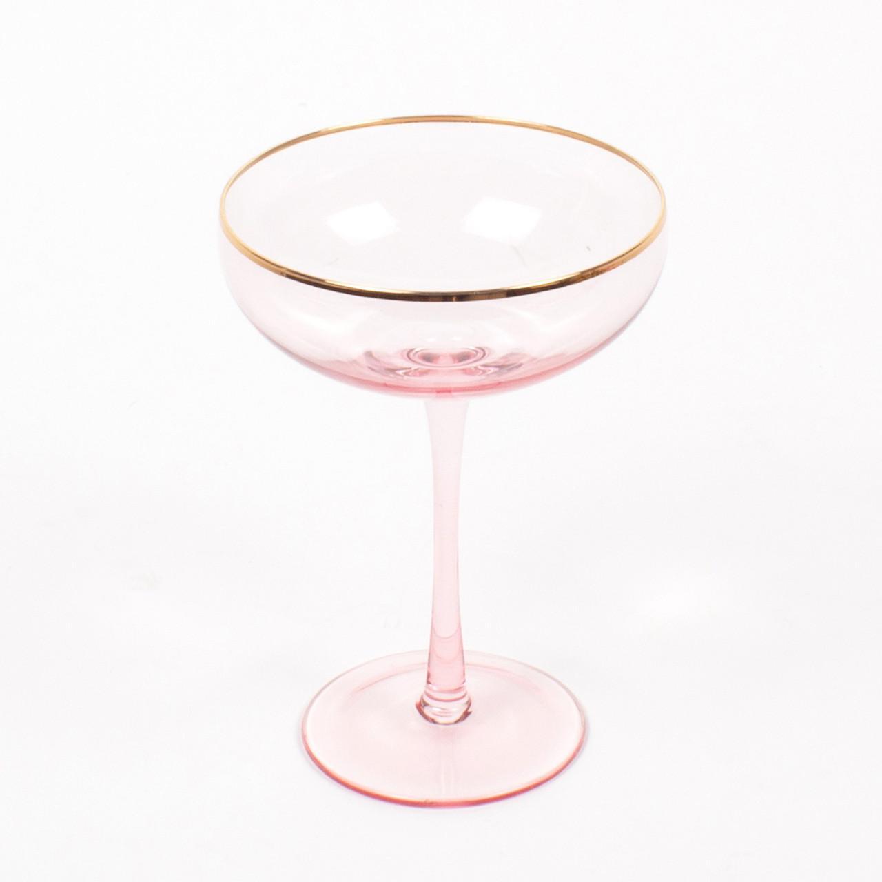 Light Pink Coupe Glass