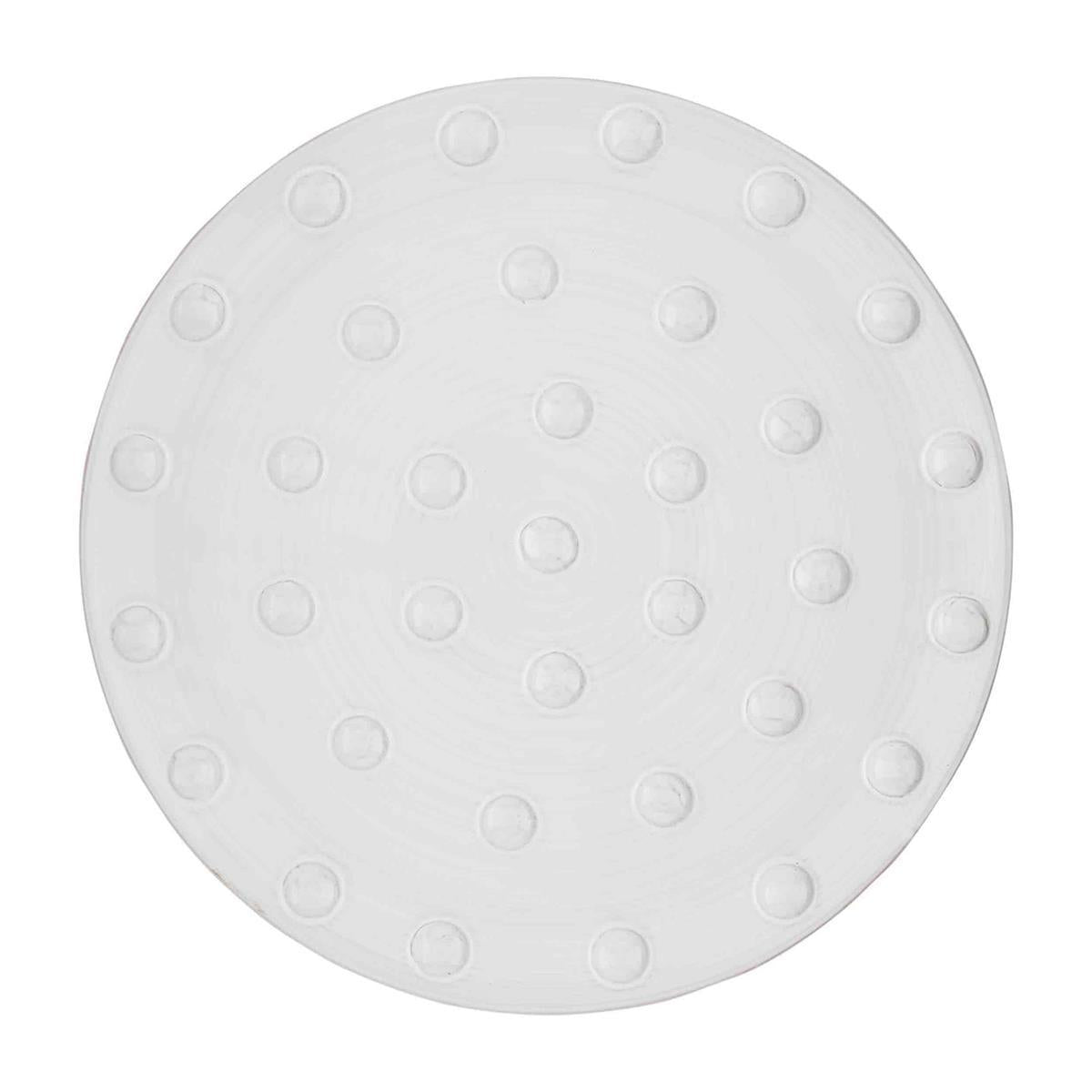 White Ceramic Bead Platter