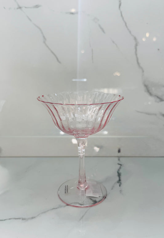 Cocktail Coupe Glass - Pink