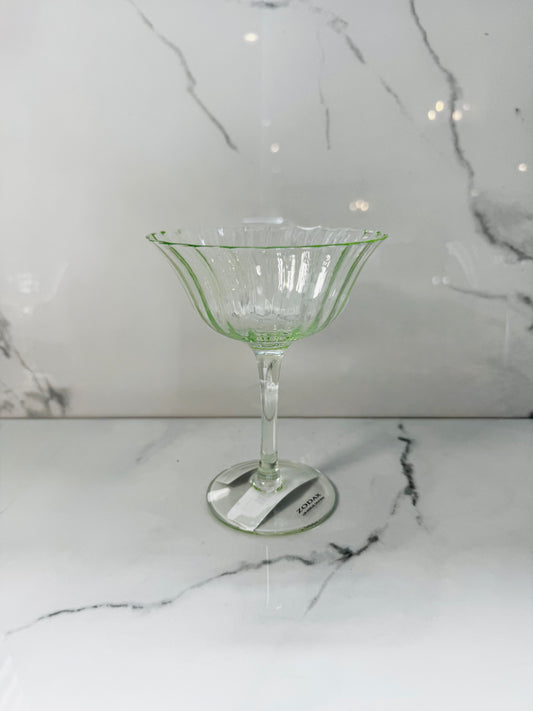 Cocktail Coupe Glass - Green