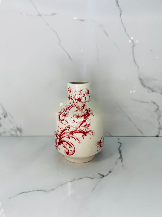 Stoneware Vase - Red