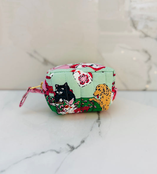 Petite Mint Green Mahjong Zip Case