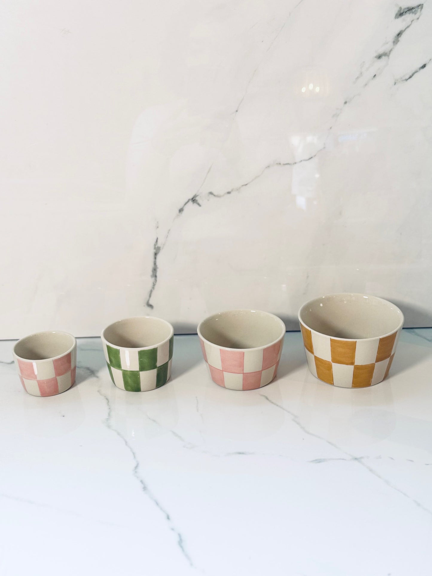 Hand Painted Nesting Bowls - Set of 4