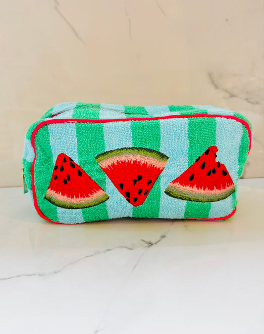 Watermelon Terry Cloth Zip Case