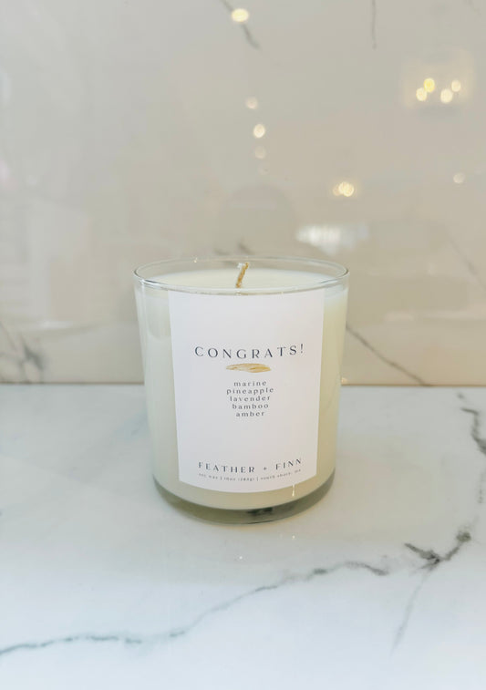 Congratulations Candle