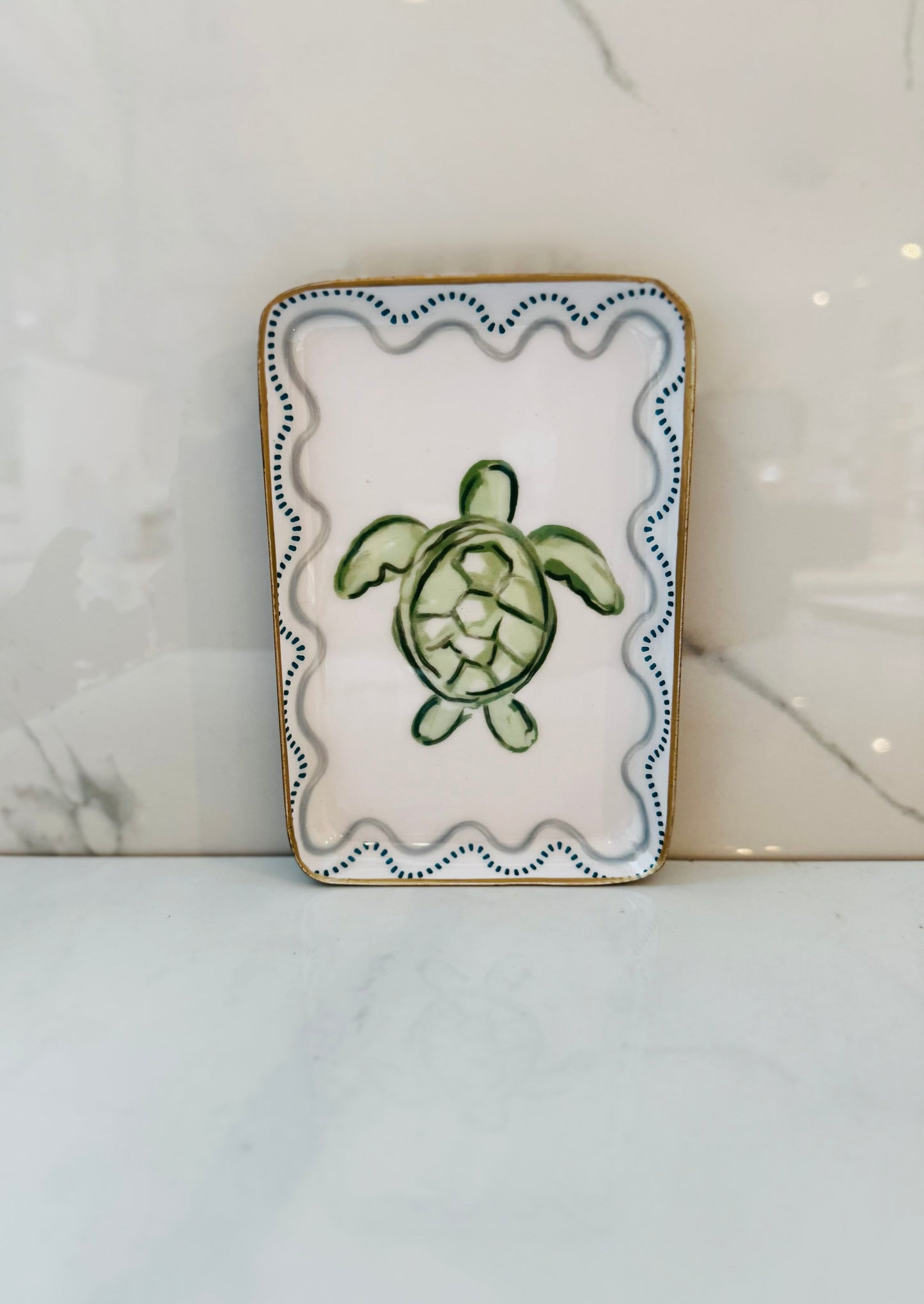 Sea Turtle Enamel Trinket Tray