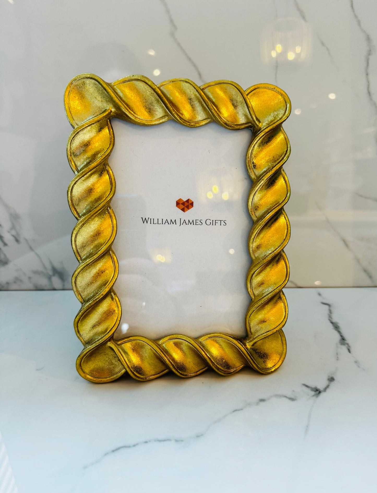 4x6 Twisted Gold Photo Frame