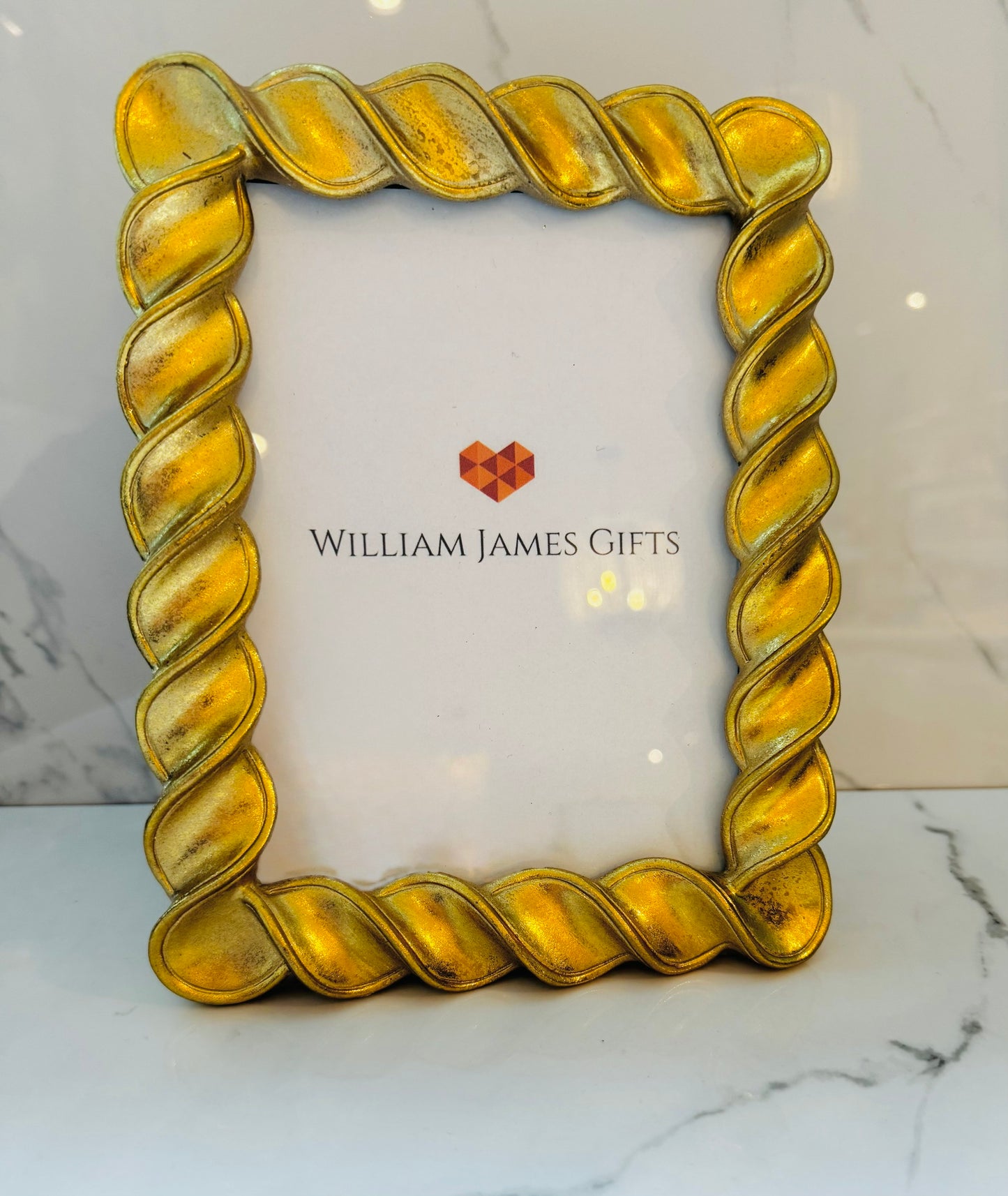 5x7 Twisted Gold Photo Frame