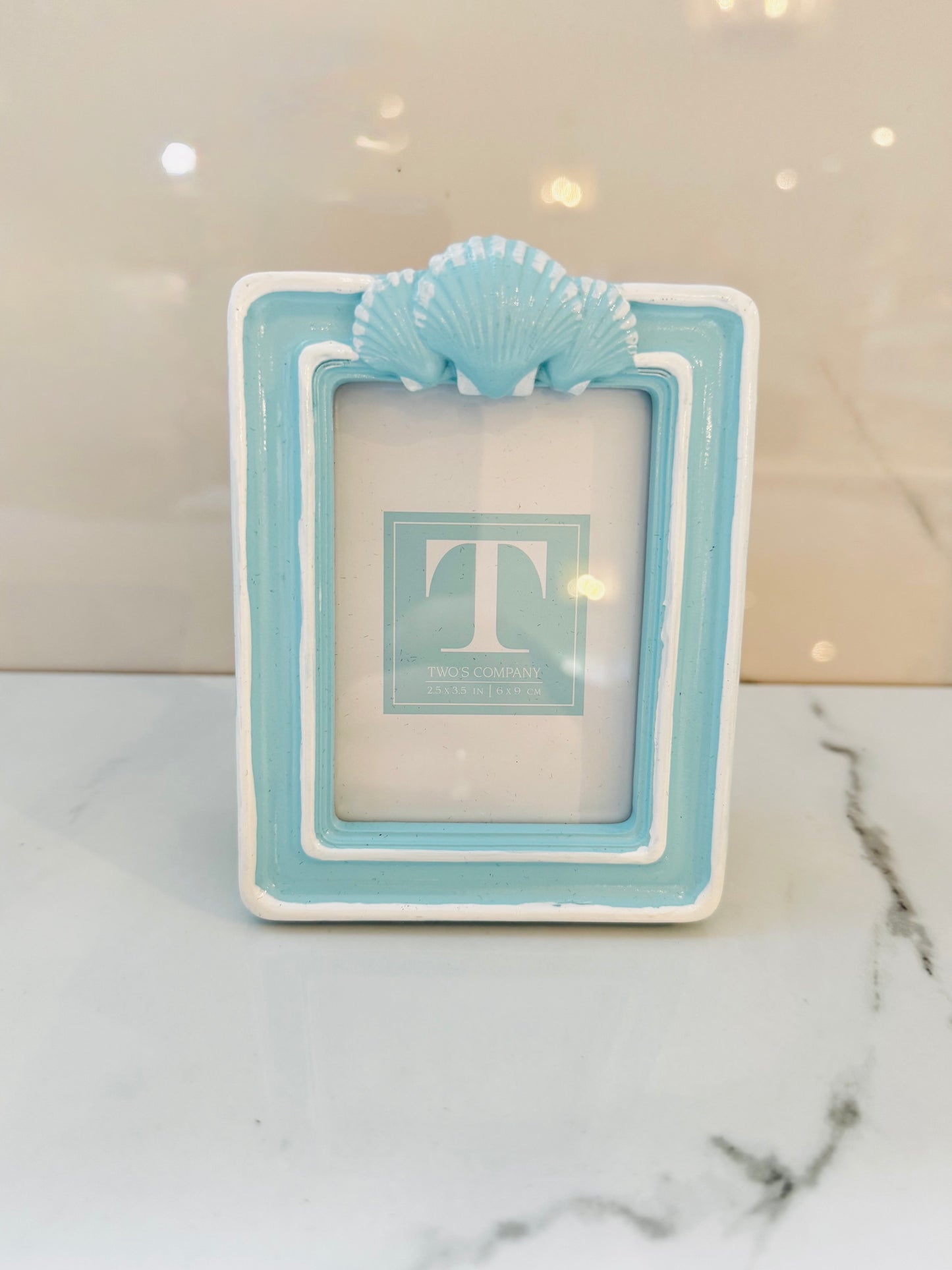 Small Rectangle Blue Shell Frame