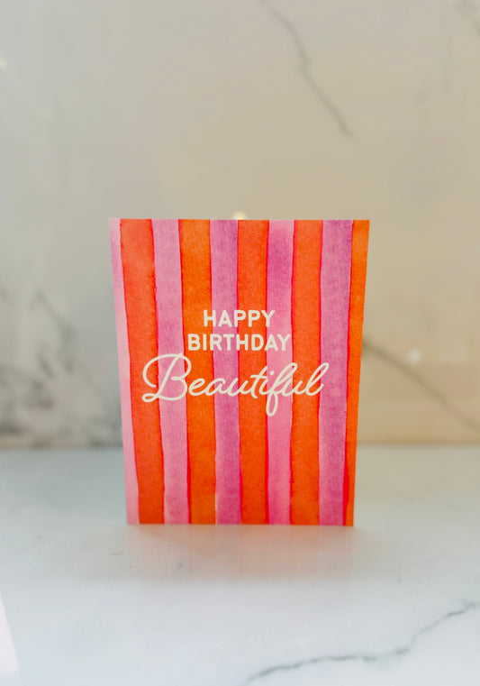 Happy Birthday Beautiful Birthday Card