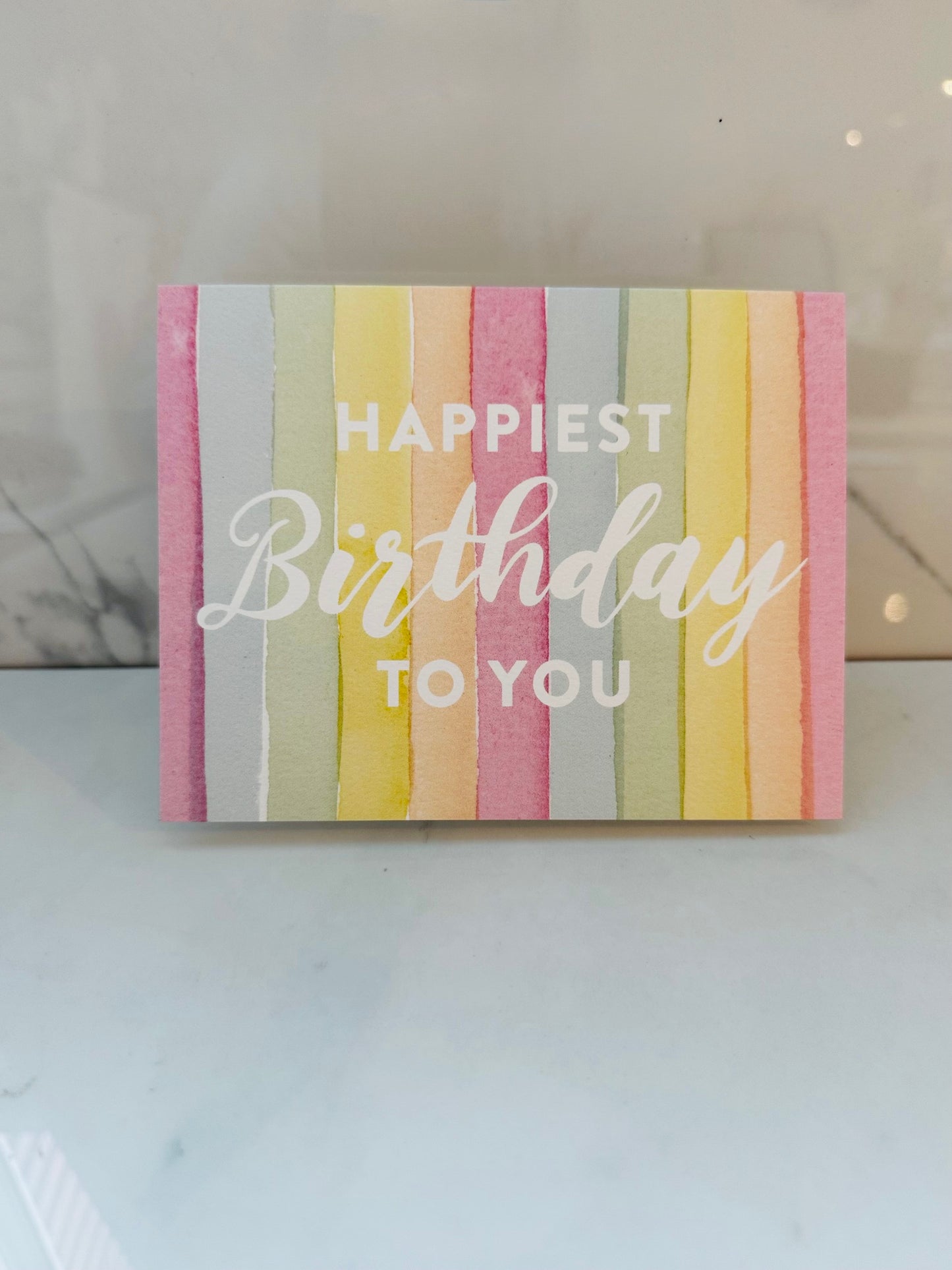 Rainbow Happiest Birthday Card
