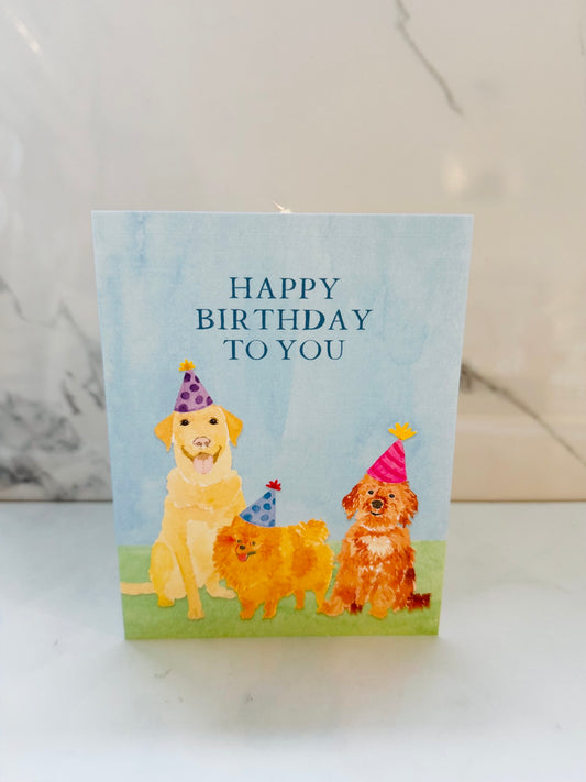 Cute Dogs Birthday Card