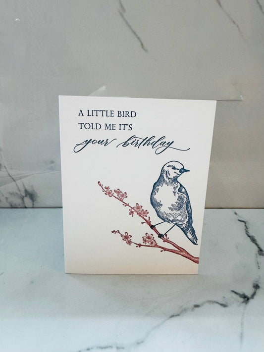 Bird Birthday Card