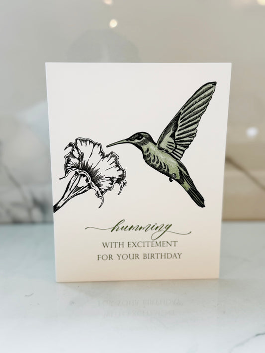 Humming With Excitement For You Card