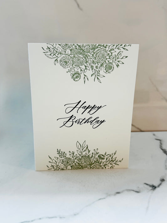 Happy Birthday Letterpress Card