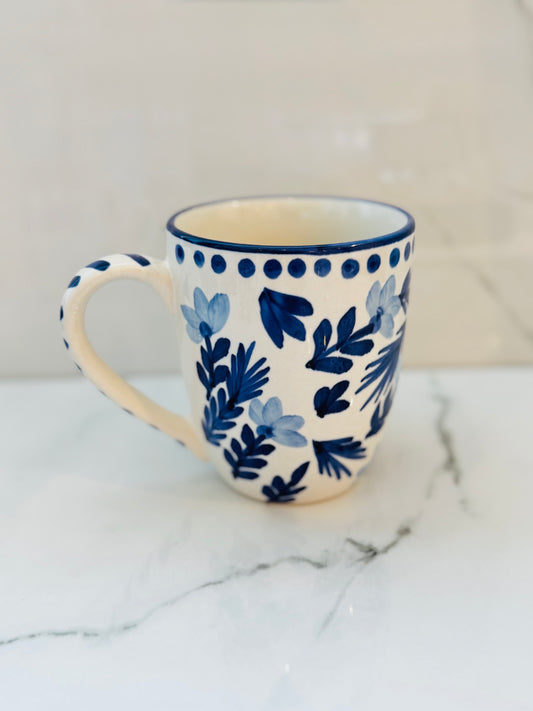 Blue and White Vine Mug