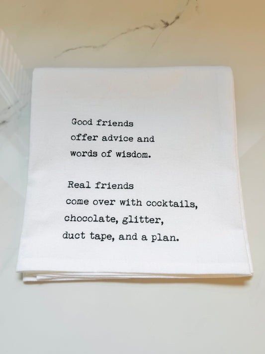 Real Friends Hand Towel