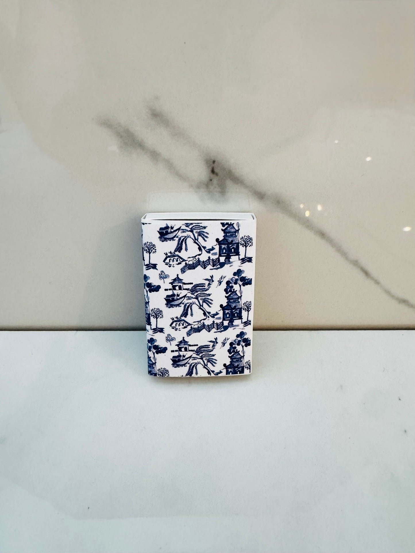 Blue Willow Match Box