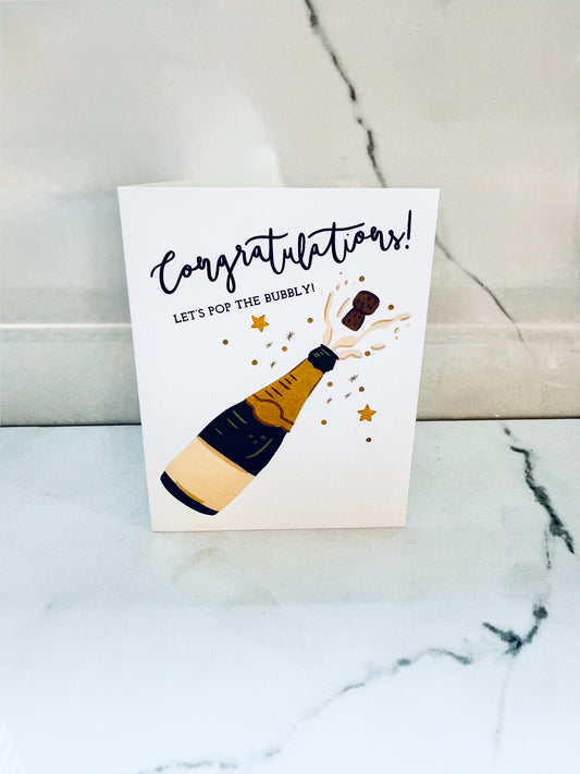 Bubbly Congrats Card