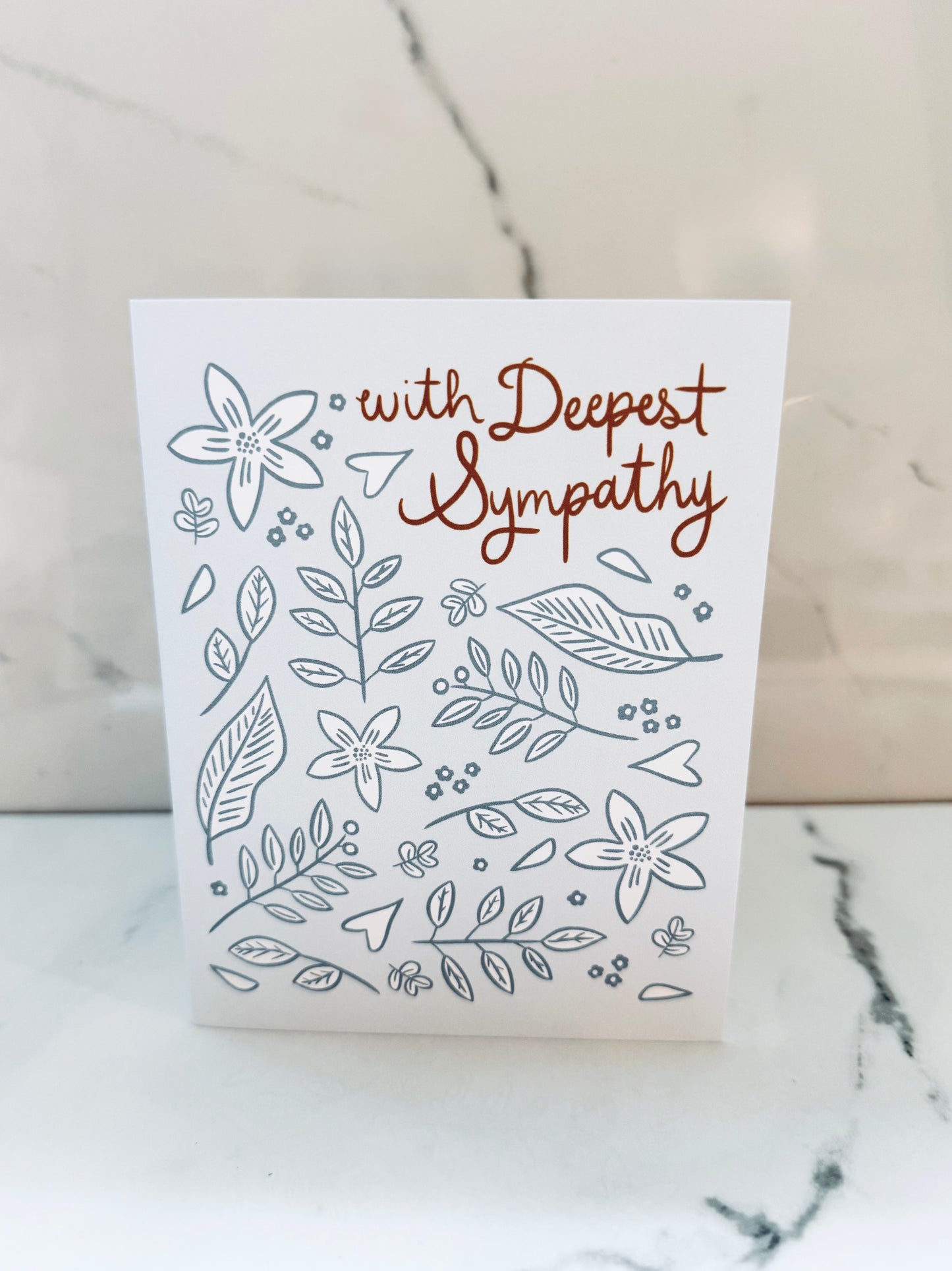 Blue Sympathy Card