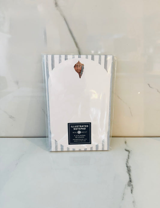 Watercolor Shell Notepad