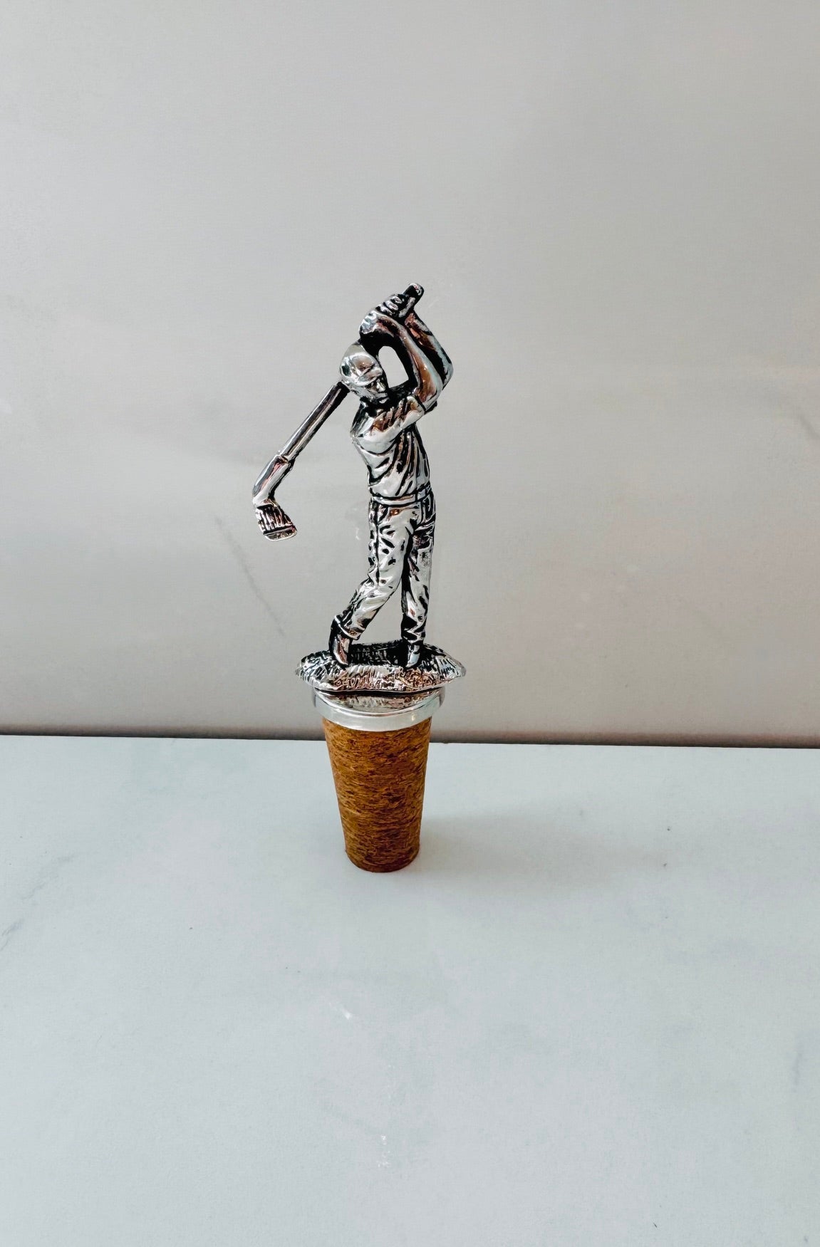 Golfer Wine Bottle Stopper