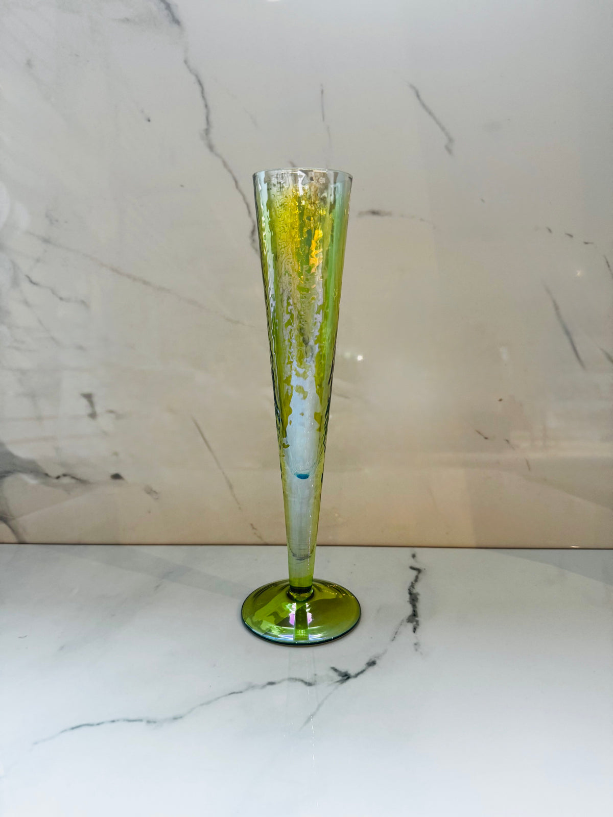Slim Champagne Flute - Green