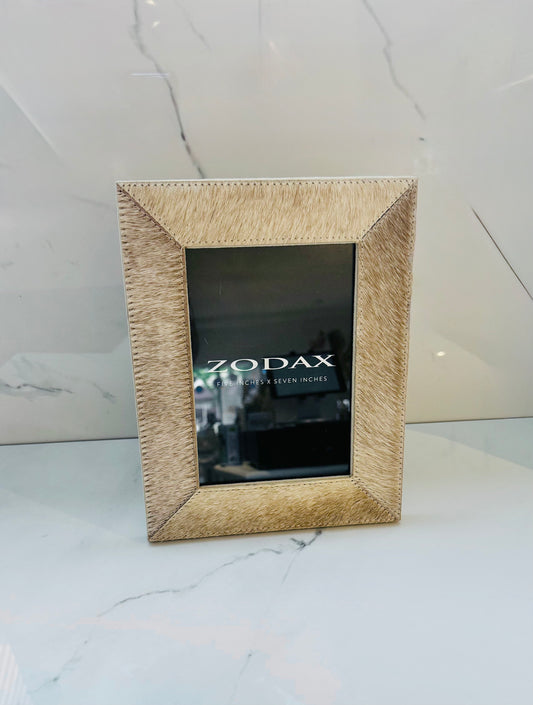 Tan Leather 5x7 Photo Frame