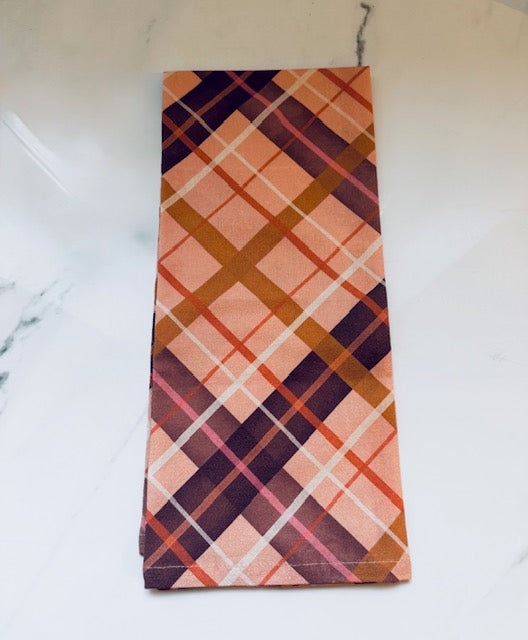 Autumn Plaid Hand Towel